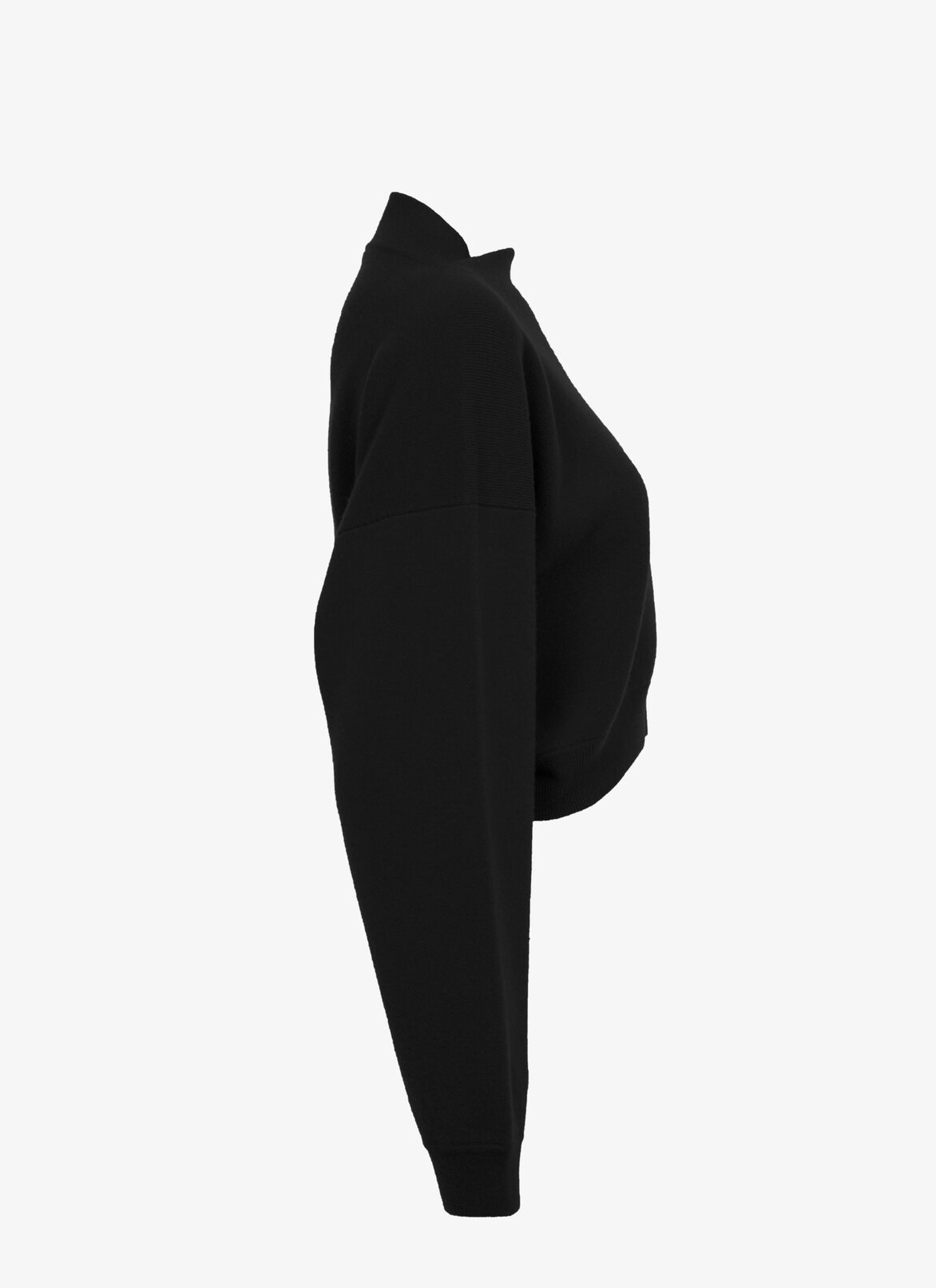 Cropped cashmere sweater ALAÏA BLACK CROPPED CASHMERE SWEATER